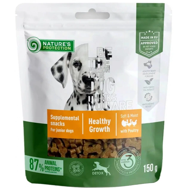 Ласощі для собак Nature's Protection Poultry Healthy Growth for Junior 150 г (KIKNPSP47238) - зображення 1
