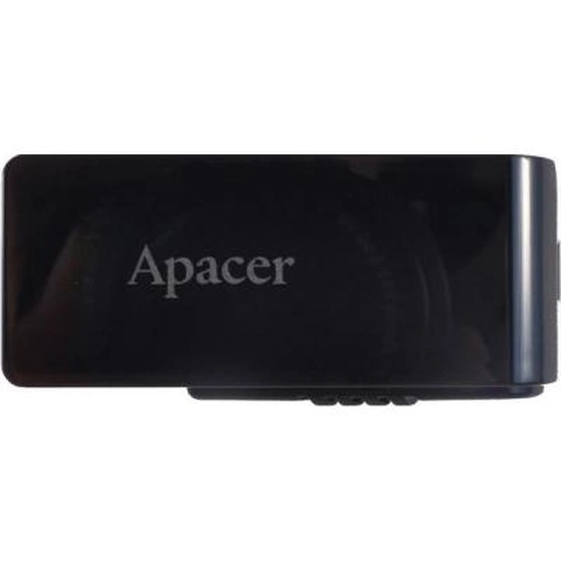 USB флеш накопичувач Apacer 16GB AH350 Black RP USB3.0 (AP16GAH350B-1) - изображение 1