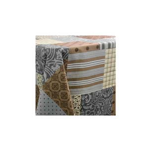 Скатертина Прованс водовiдштовхуюча Simfoni Печворк Какао 220х140 см (4823093411821) зображення 1