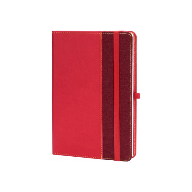 Книга записная Optima А5 COMBI-14, твердая обложка, резинка,линия (O20125-14) - изображение 1