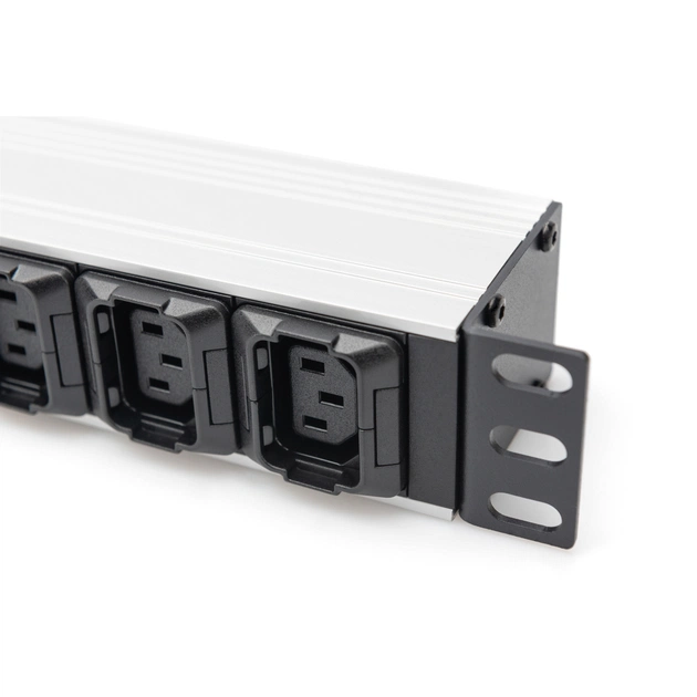 Силовий блок 19" 1U w/PDU 8xC13, 2xC19, 16A, 250V, вилка C20 Digitus (DN-95427) - зображення 8