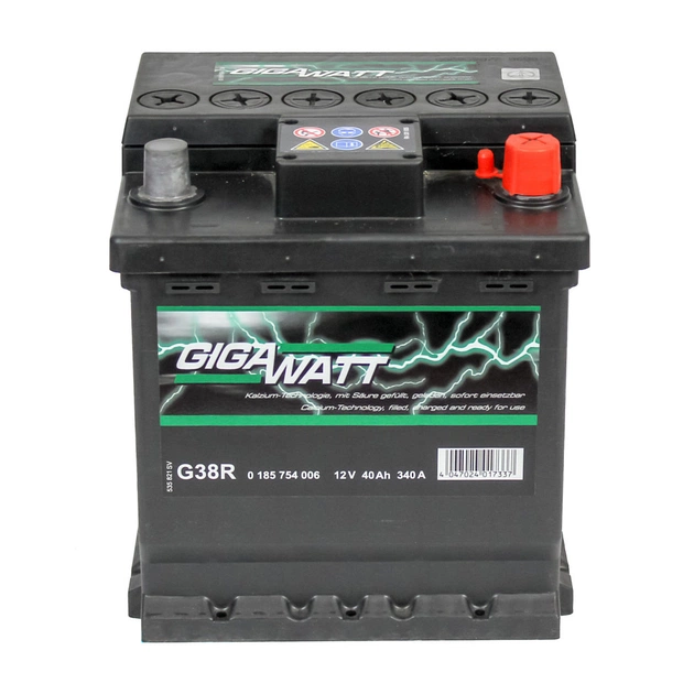 Акумулятор автомобільний GigaWatt 40А (0185754006) - зображення 1