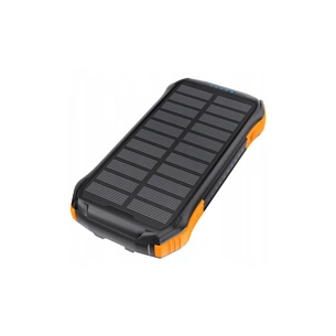 Батарея універсальна Choetech 10000mAh 10W 2USB-A+USB-C,solar panel Black-Orange (B658-OR) зображення 1