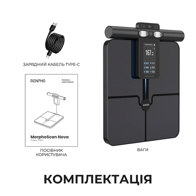 Ваги підлогові RENPHO MorphoScan Nova Body Composition Scale (R-MSC04) - зображення 1