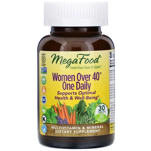 Мультивітамін MegaFood Мультивітаміни для жінок 40+, Women Over 40 One Daily, 30 та (MGF-10265) зображення 1