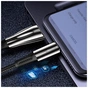 Дата кабель USB 2.0 AM to USB-C 1.0m zinc alloy + led black ColorWay (CW-CBUC035-BK) - зменшене зображення 8