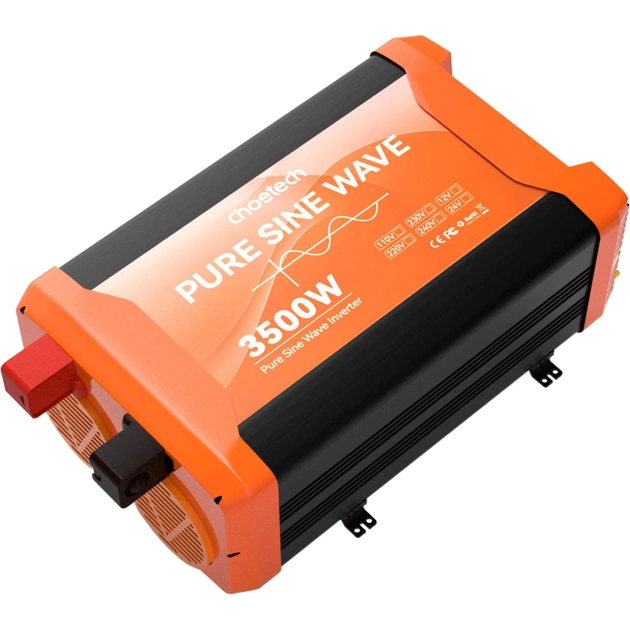 Автомобільний інвертор Choetech 12/220V 1600Вт, чиста синусоїда (CJ3500Q-V2) - зображення 3