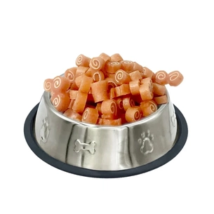 Ласощі для собак Lucky Star Міні-роли з м'яким м'ясом курки та тріски 1-2 см 500 г (4820144201172) зображення 1