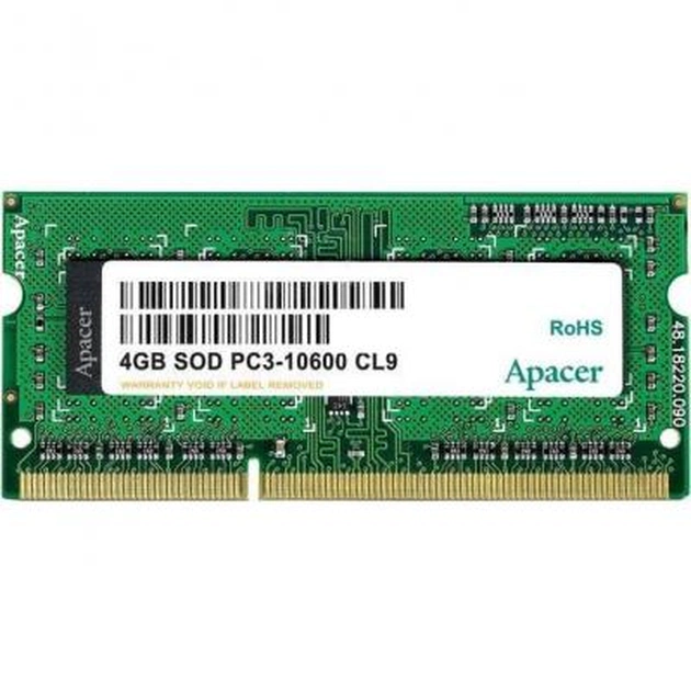 Модуль пам'яті для ноутбука SoDIMM DDR3 4GB 1333 MHz Apacer (AP4GSTYB1K2) - зображення 1
