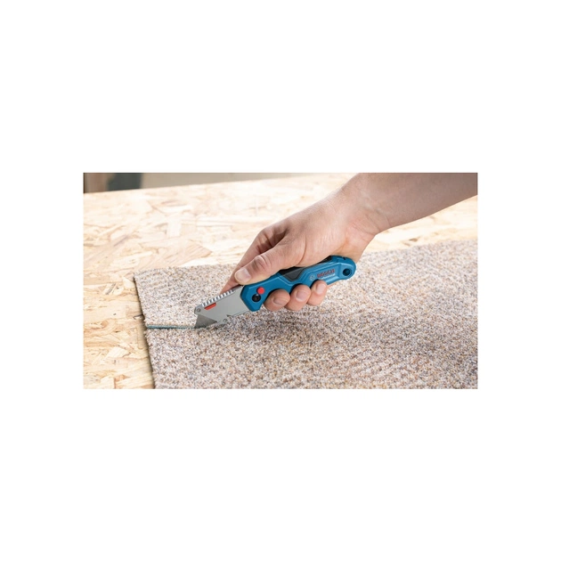 Ніж монтажний Bosch трапецієподібний складаний, корпус пластик, 215мм (1.600.A01.6BL) - picture 3