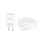Зарядний пристрій HOCO C76A Plus Speed Source USB-C PD20W + cable USB-C to Lightning White (6931474746924) - зменшене зображення 4