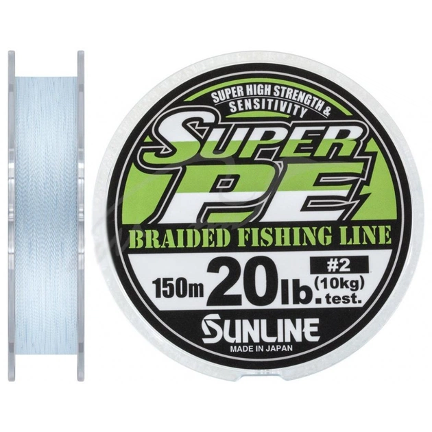 Шнур Sunline New Super PE 150м (блакитн.) #2.0/0.235мм 20LB/10кг (1658.08.94) - зображення 1