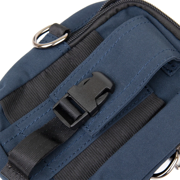 Сумка Vintage На пояс нейлон Синя (20649) - зображення 8