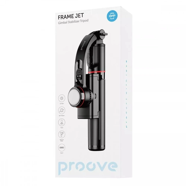 Трипод Proove Frame Jet Gimbal Stabilizer 700 мм Black (MPFJ00010001) - зображення 10