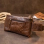 Сумка Vintage Бананка поясна під шкіру рептилії унісекс Коричнева (20401) - зменшене зображення 8