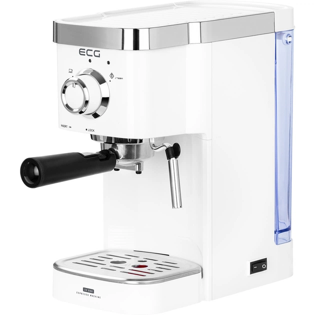 Ріжкова кавоварка еспресо ECG ESP 20301 White (ESP20301 White) - зображення 1
