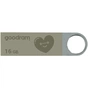 USB флеш накопичувач Goodram 16GB UUN2 Valentine Silver USB 2.0 (UUN2-0160S0R11-V) - зменшене зображення 1