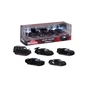 Машина Majorette Набір металевих Блек 7.5 см, 5 штук (2053174) - зменшене зображення 2