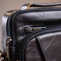 Сумка Vintage Зі щільної шкіри Чорна (14995) - зменшене зображення 11