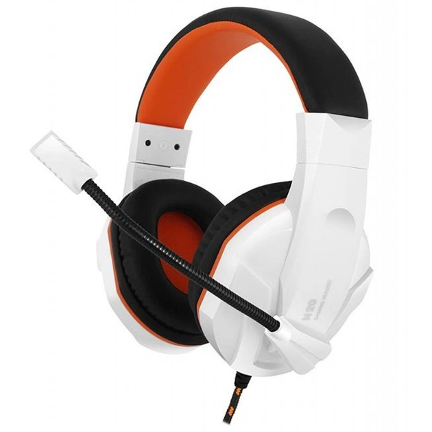 Навушники Gemix N20 White-Black-Orange Gaming - изображение 1