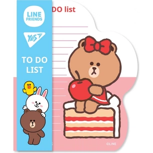 Папір для нотаток Yes To Do Line Friends girl планшет з магнітом, блок 52 аркуша (170326) зображення 1