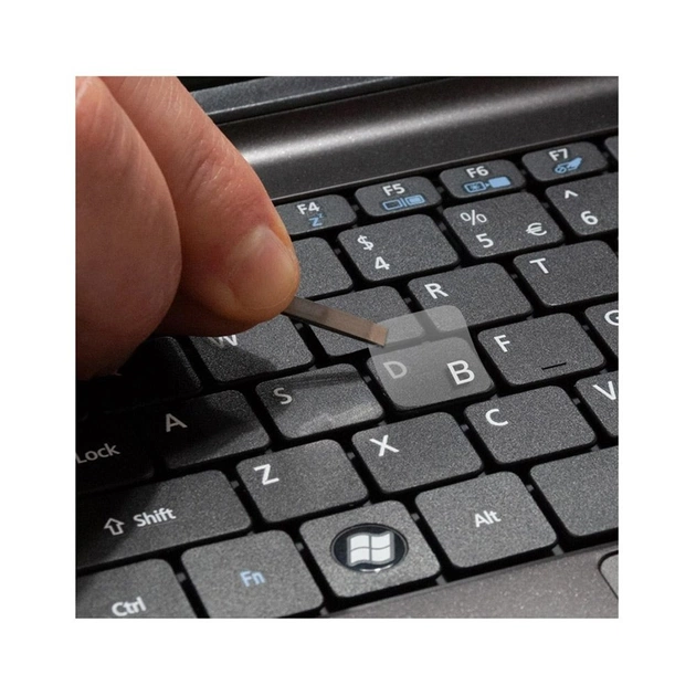 Наліпки на клавіатуру СolorWay прозора, біла (CW-BNW) - picture 7