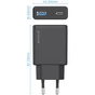 Сетевое зарядное устройство Proove Slender (1USB-C, 1USB) 45W Black (WCSL45110001) - уменьшенное изображение 9