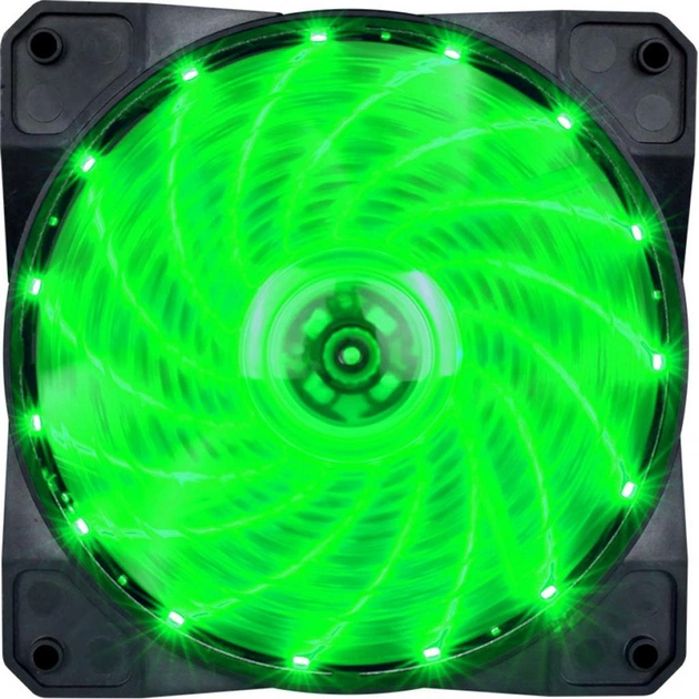 Кулер до корпусу 1stPlayer A1-15LED Green - зображення 1