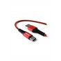 Дата кабель USB 2.0 AM to USB-C 1.0m 2.4A red Denmen (DN-D02T-RD) - уменьшенное изображение 1