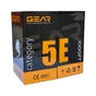 Кабель мережевий UTP 305м, cat.5e, CCA, 4*2*0,50, PVC, indoor, grey GEAR (GEC-UTPCCA050305) - зменшене зображення 2