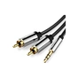 Кабель мультимедійний 3.5mm M to 2xRCA M 1.0m black Vention (BCFBF) - зменшене зображення 2