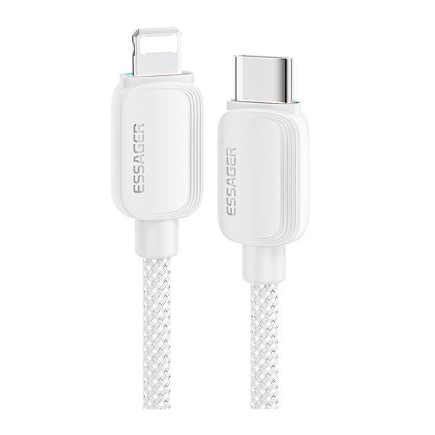 Дата кабель USB-C to Lightning 2.0m 20W white Essager (EXCTL-WLA02-P) - изображение 1