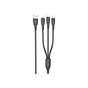 Дата кабель USB 2.0 AM to Lightning + Micro 5P + USB-C 1.0m 2A PVC BX71 black BOROFONE (6974443384543) - уменьшенное изображение 1