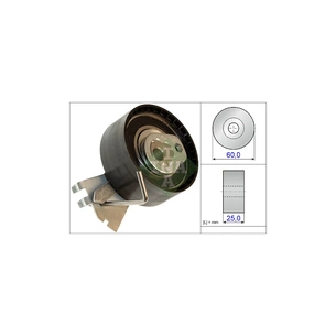 Ролик натягувача ременя INA 531 0572 10 зображення 1