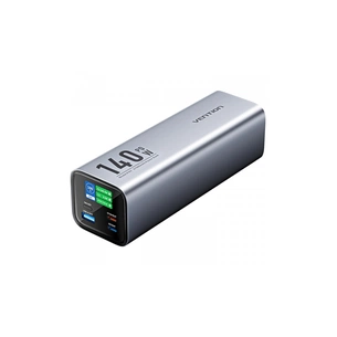 Батарея універсальна Vention 27000mAh 140W 5A PD, QC/3.0, 2xUSB-C, USB-A, LED Display, Gray (FHVH0) зображення 1
