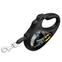 Повідок для собак WAUDOG R-leash Бетмен Чорний світловідбиваюча стрічка M 5 м (8125-1001-01) - зменшене зображення 2