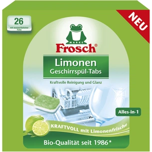 Таблетки для посудомийних машин Frosch Лимон 26 шт. (4001499940132) зображення 1