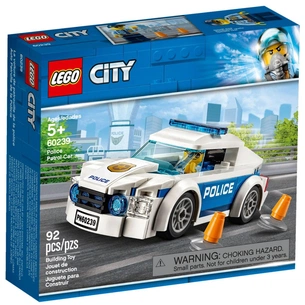 Конструктор LEGO City Поліцейське патрульне авто 92 деталі (60239) зображення 1