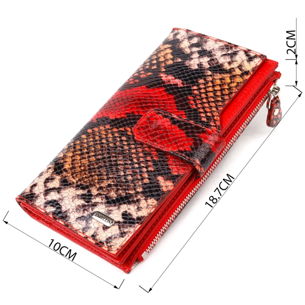 Гаманець Canpellini З натуральної шкіри Різнобарвний (21638) - зображення 3