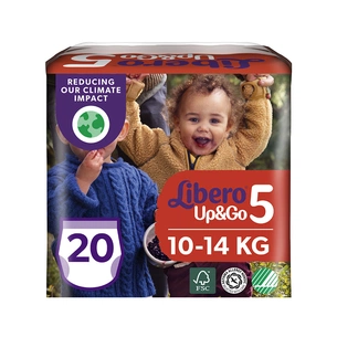 Підгузки Libero UpGo 5 10-14 кг 20 шт (7322541089591) зображення 1