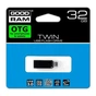 USB флеш накопичувач Goodram 32GB Twin Black USB 3.0 (PD32GH3GRTNKR9) - зменшене зображення 5