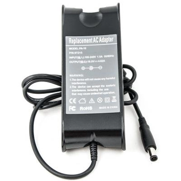Блок питания к ноутбуку PowerPlant DELL 220V, 19.5V 90W 4.62A (7.4*5.0) (DE90G7450) - изображение 1
