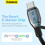 Дата кабель USB-C to USB-C 1.2m 100W black Baseus (P10355702111-00) - зменшене зображення 8