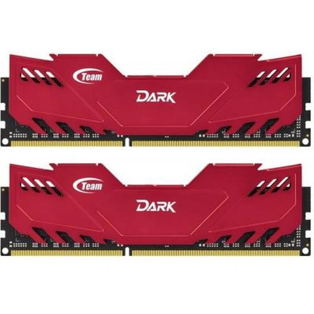 Модуль пам'яті для комп'ютера DDR3 16GB (2x8GB) 2133 MHz Dark Series Red Team (TDRED316G2133HC10QDC01) - изображение 1