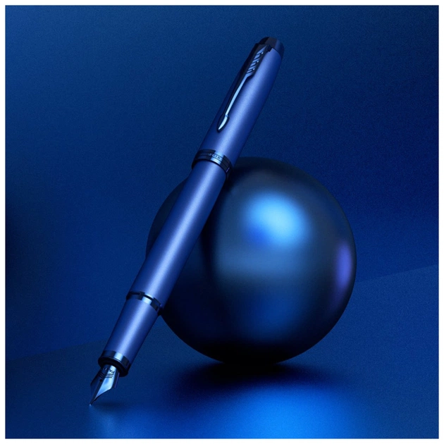 Ручка перьевая Parker IM 17 Professionals Monochrome Blue  FP F (28 111) - изображение 10