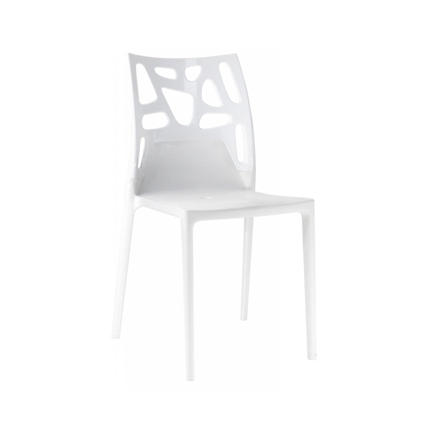 Кухонний стілець PAPATYA ego-rock, сидіння і ніжки білі, верх суцільно-білий (2270) - picture 1