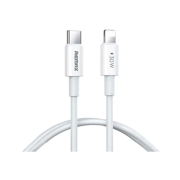 Дата кабель USB-C to Lightning 2.0m 30W white Remax (6954851230397) - изображение 1