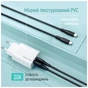 Дата кабель USB-C to USB-C 1.0m 3A 60W warm light gray ColorWay (CW-CBPDCC092-GR) - уменьшенное изображение 8