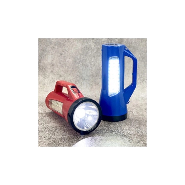 Ліхтар Stenson світлодіодний акумулятор 2W+18SMD синій (L5424 blue) - изображение 1