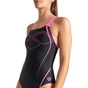 Купальник Arena Graphic Swimsuit Swim Pro Back 009024-590 чорний, рожевий 42 (3468337554066) - уменьшенное изображение 3